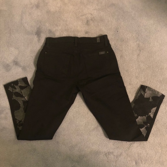 7 For All Mankind Floral Skinny Jeans - Picture 4 of 6